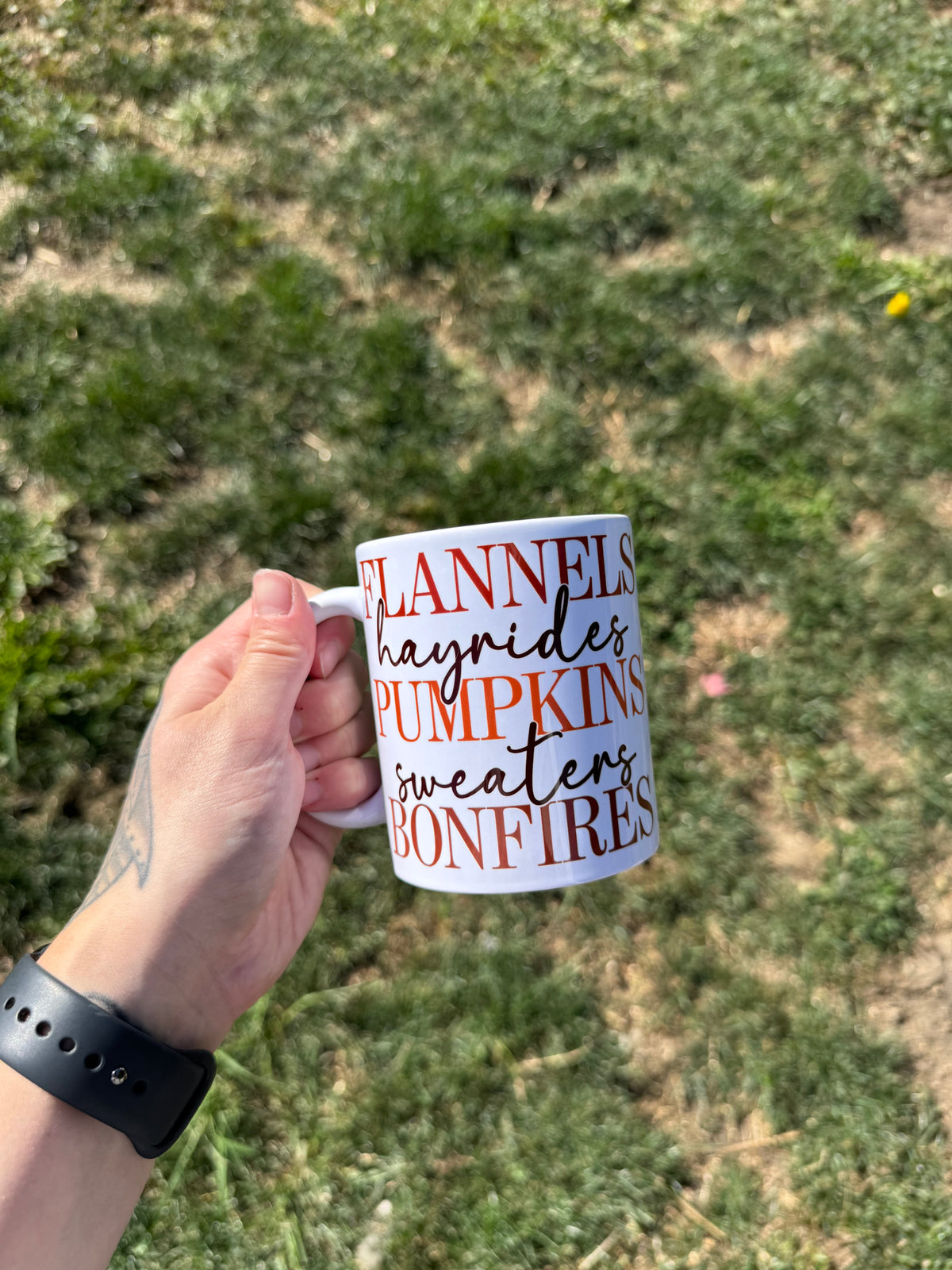 Flannels & Hayrides - Coffee mug