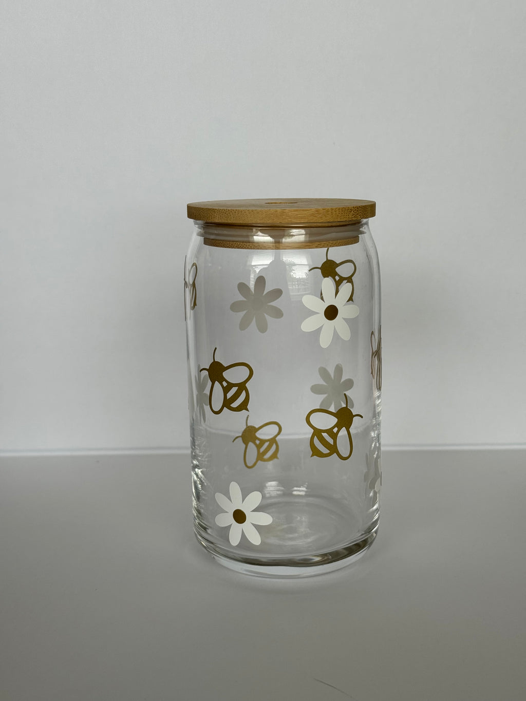 Golden Bees - Glass Tumbler