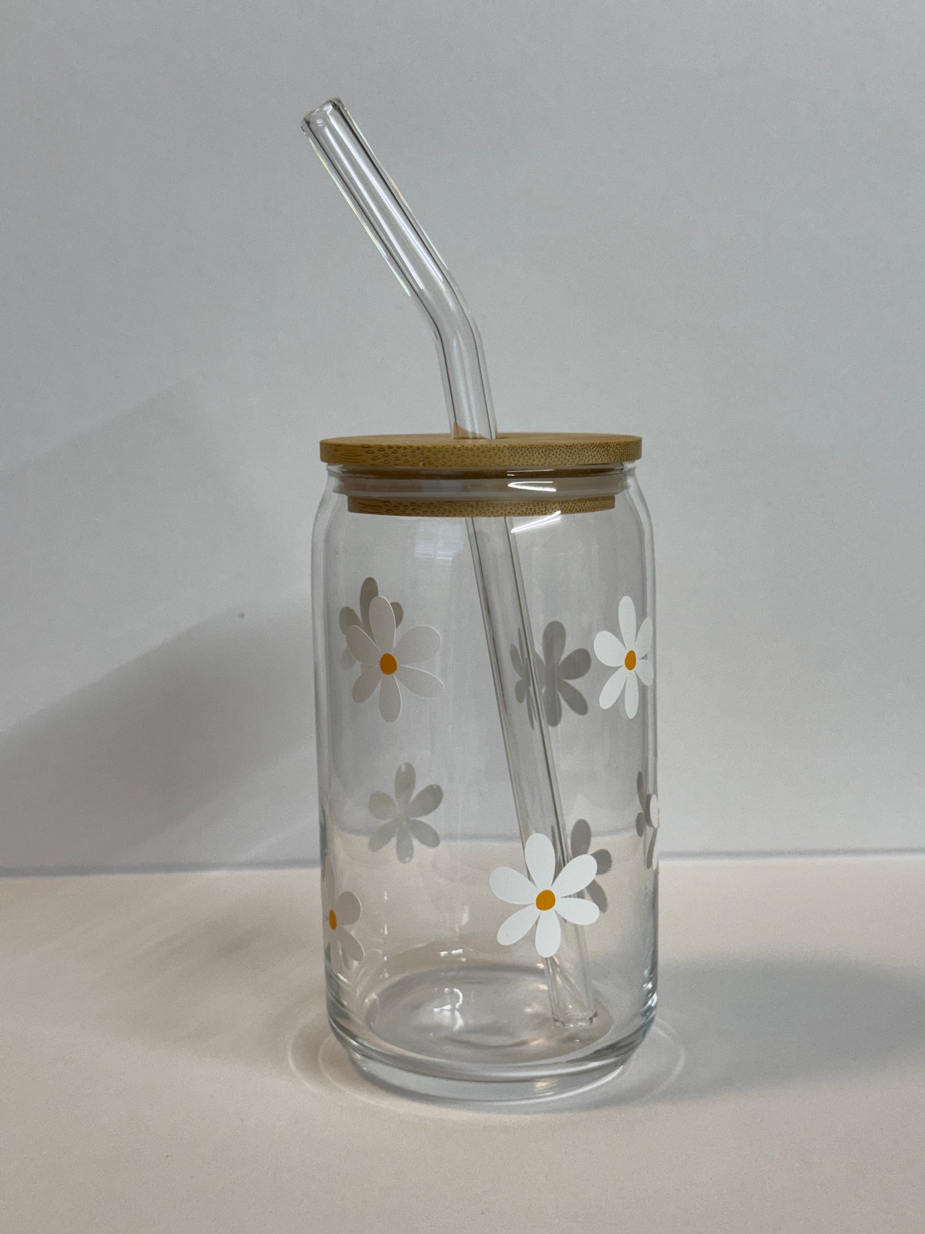 Daises - Glass Tumbler