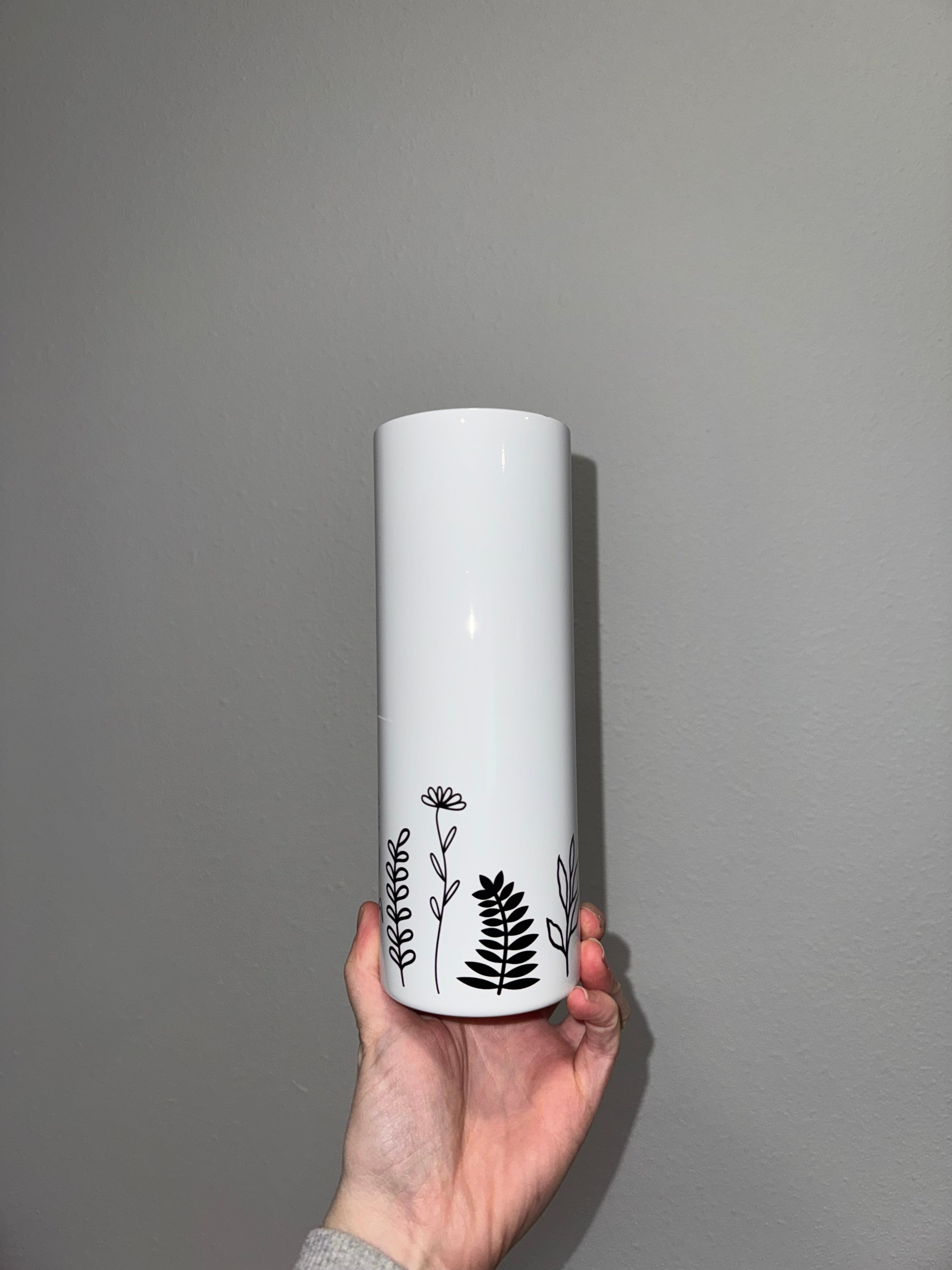 B&W Wildflowers - Insulated Tumbler