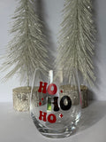 Ho Ho Ho - Wine Glass