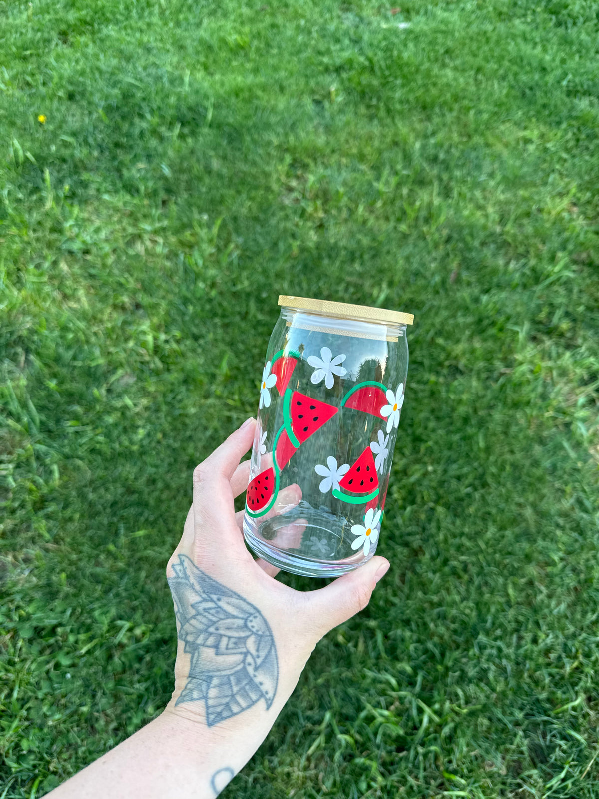 Watermelon - Glass Tumbler