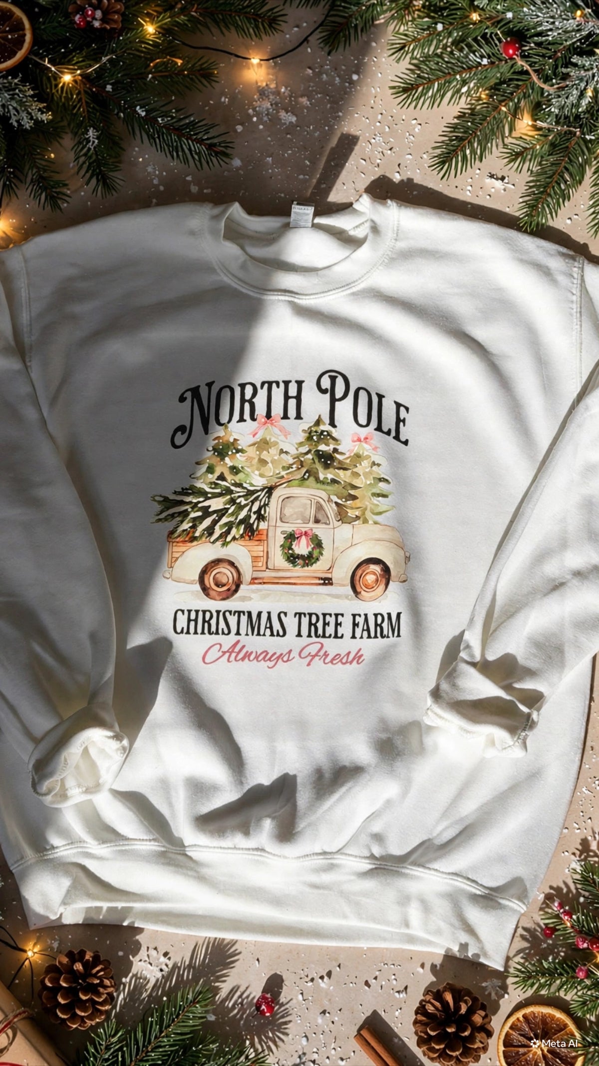North Pole - Graphic Crewneck