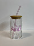 One Blessed Mama - Glass Tumbler