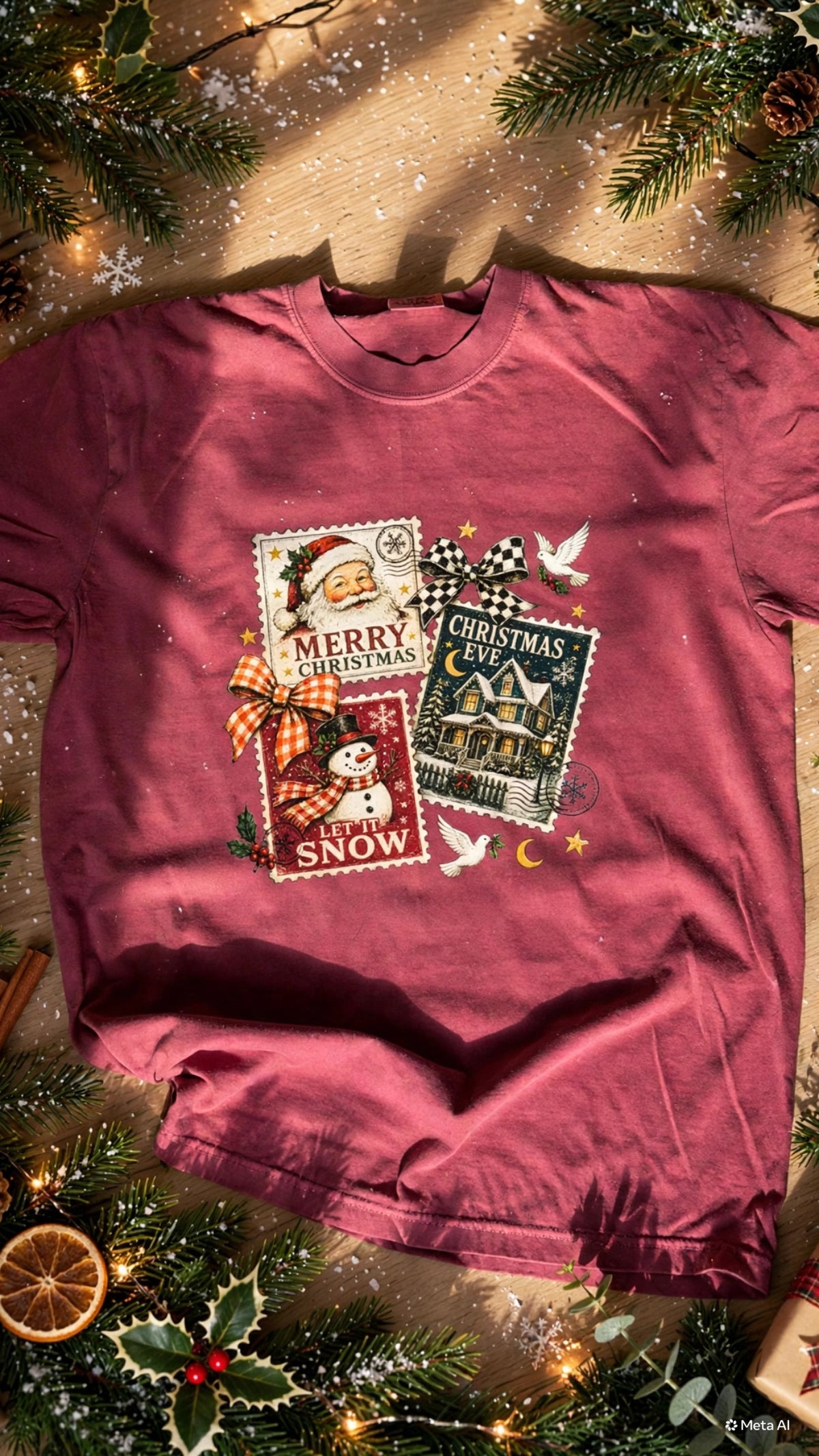 Christmas Stamps - Graphic Tee