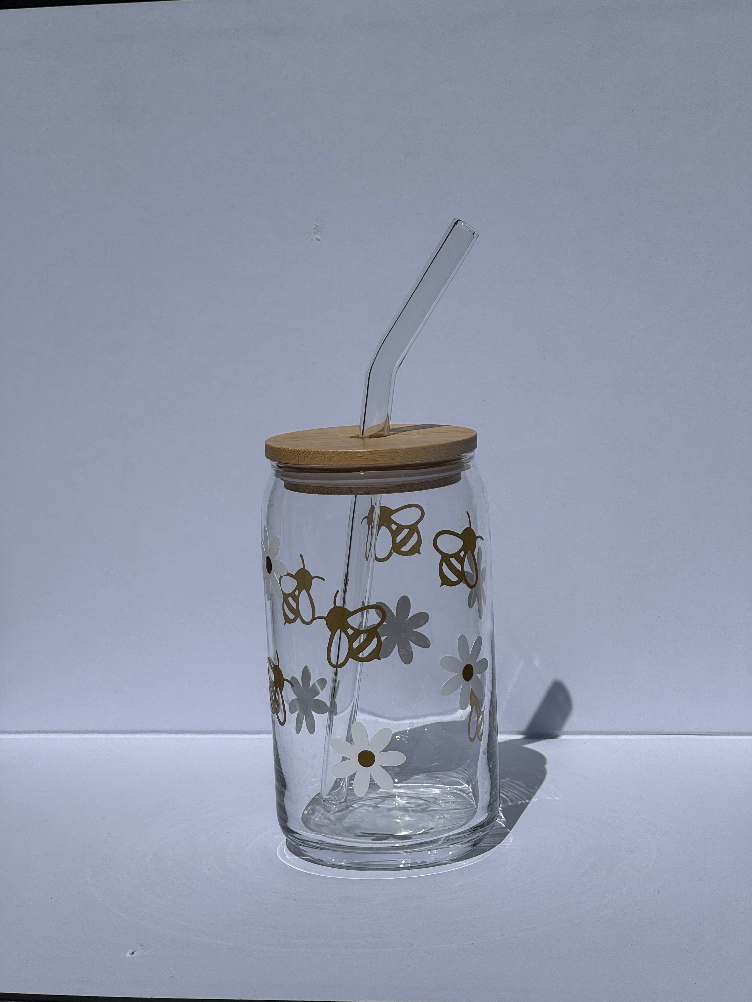 Golden Bees - Glass Tumbler