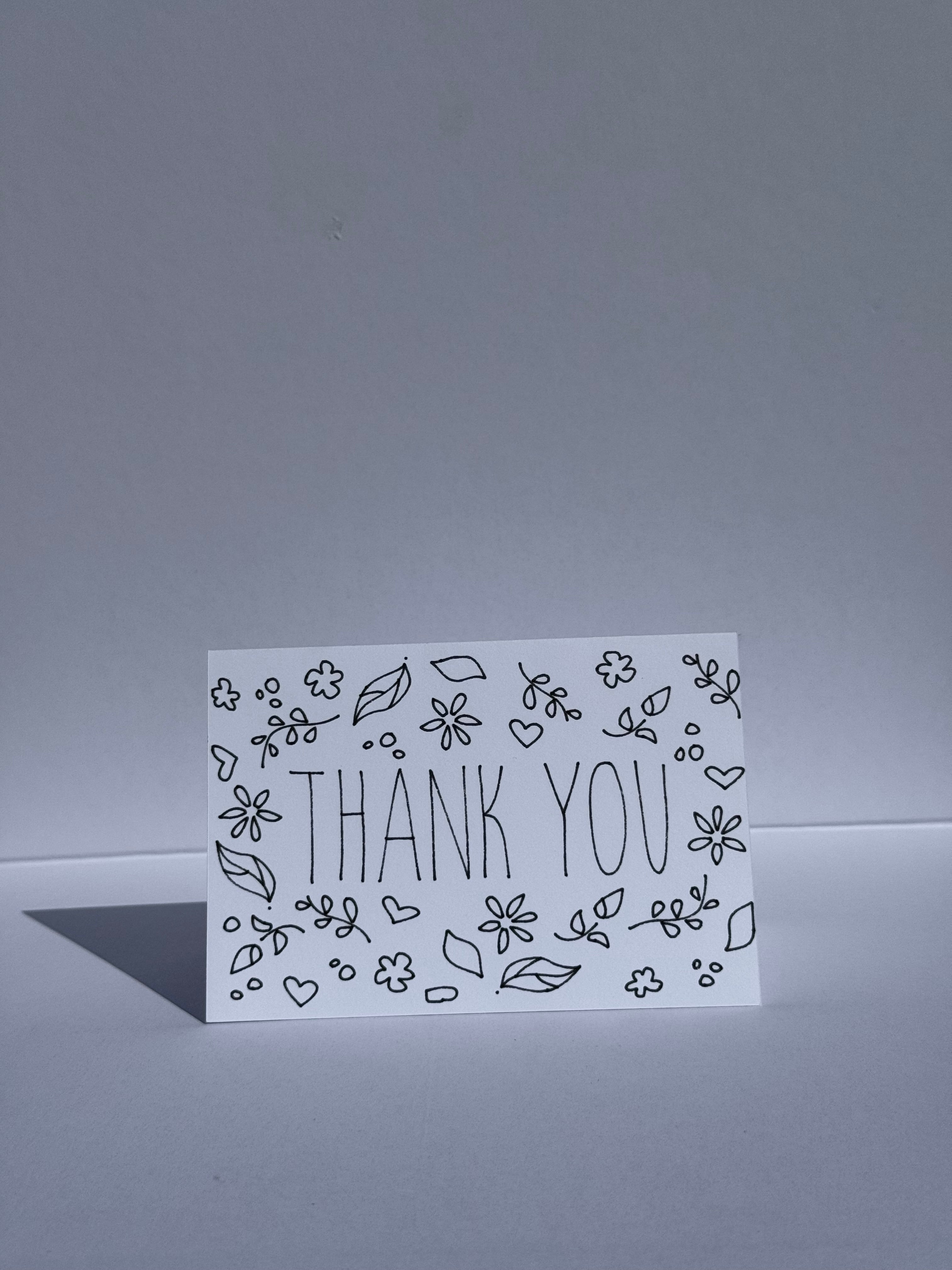 Thank You (doodles) - Cards