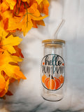 Hello Pumpkin - Glass Tumbler