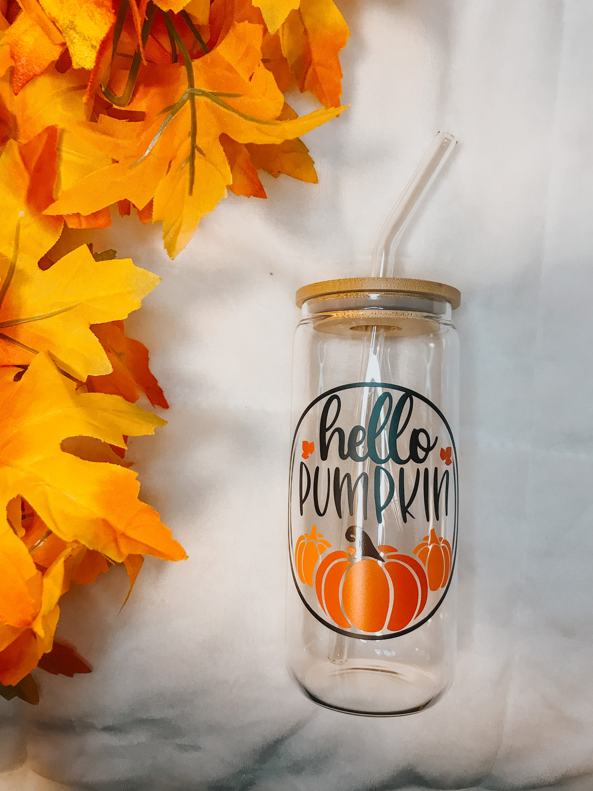 Hello Pumpkin - Glass Tumbler