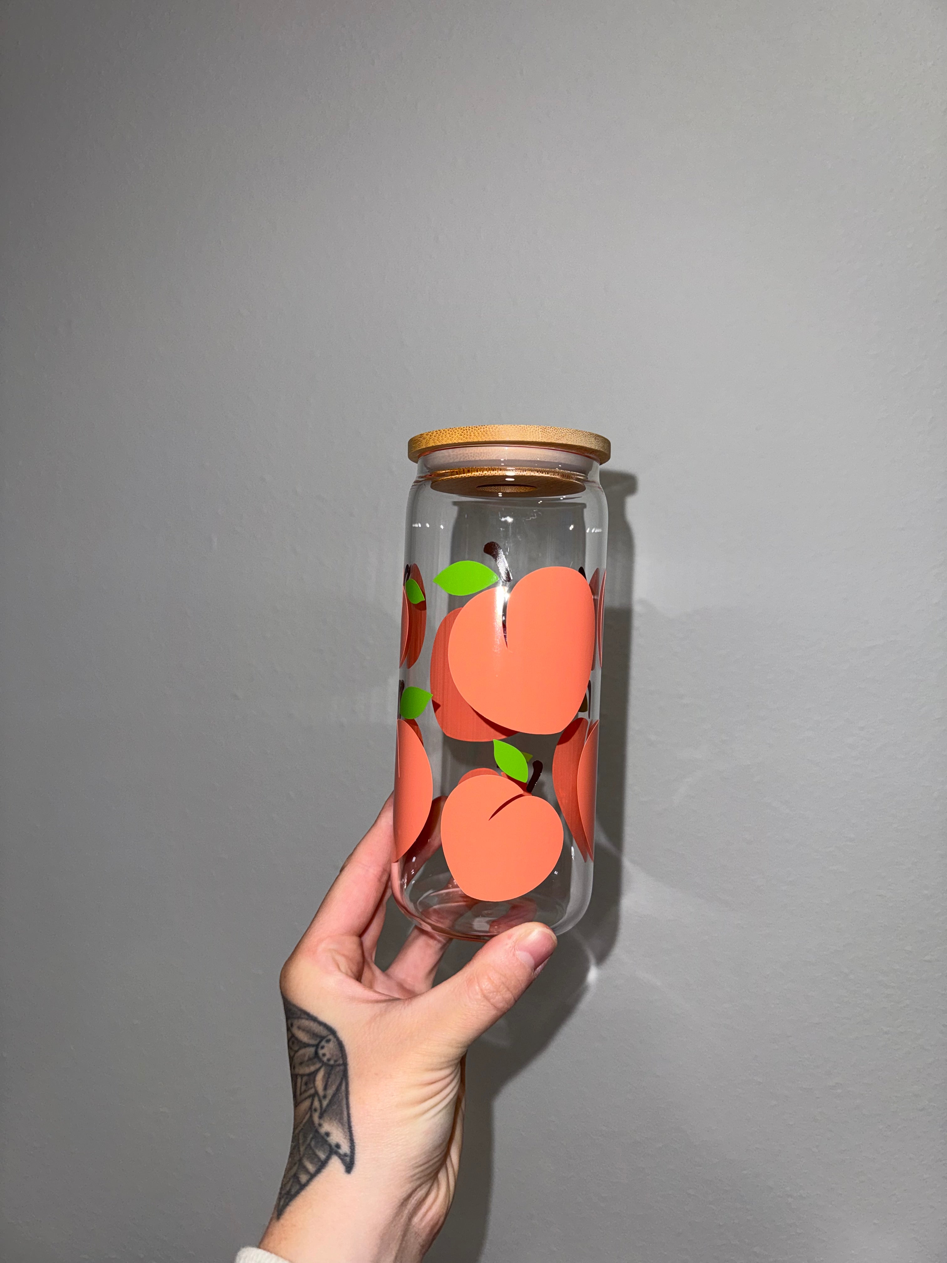 Peachy - Glass Tumbler