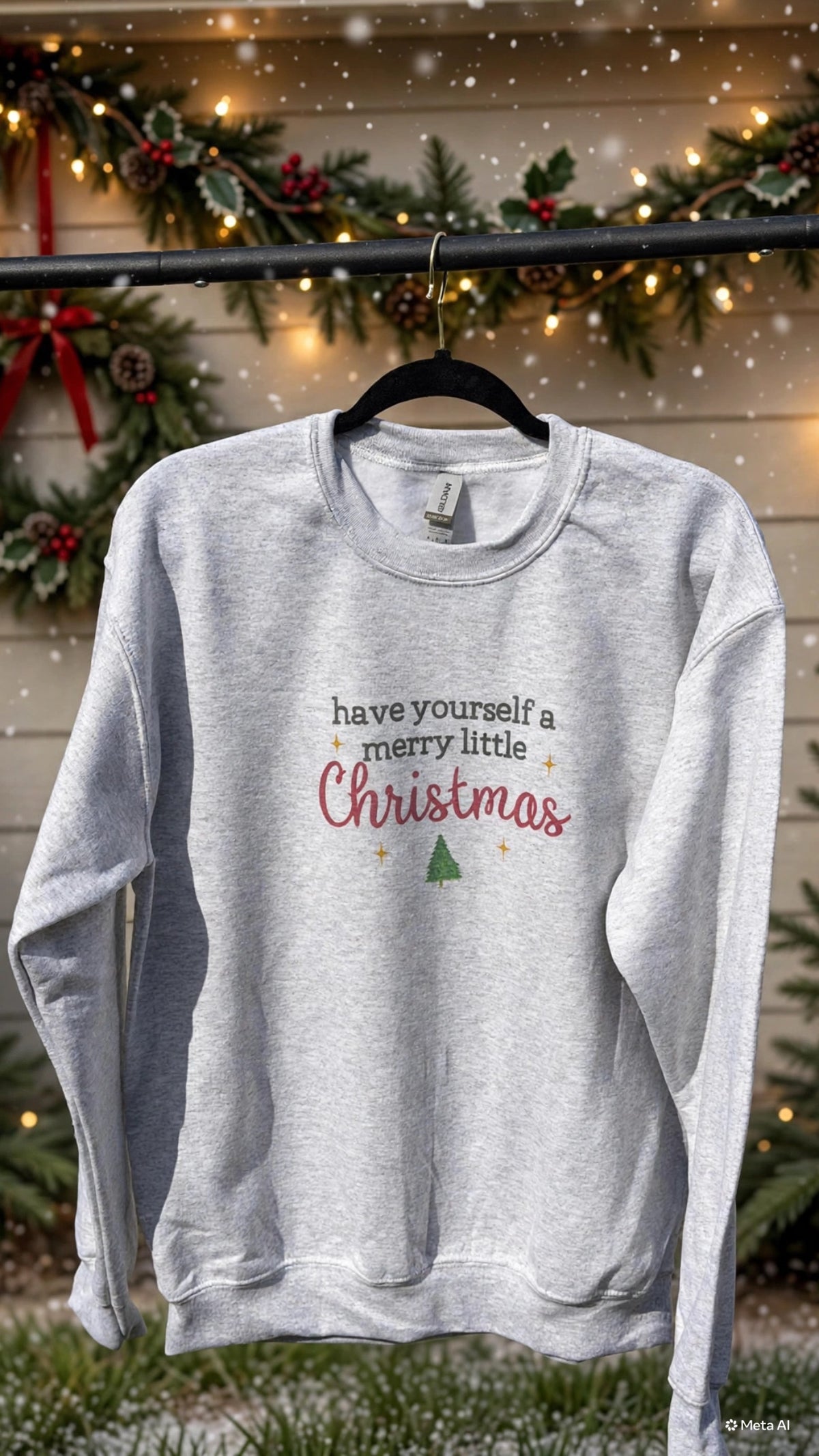 Merry Little Christmas - Graphic Crewneck