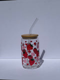 Sweet Strawberries - Glass Tumbler