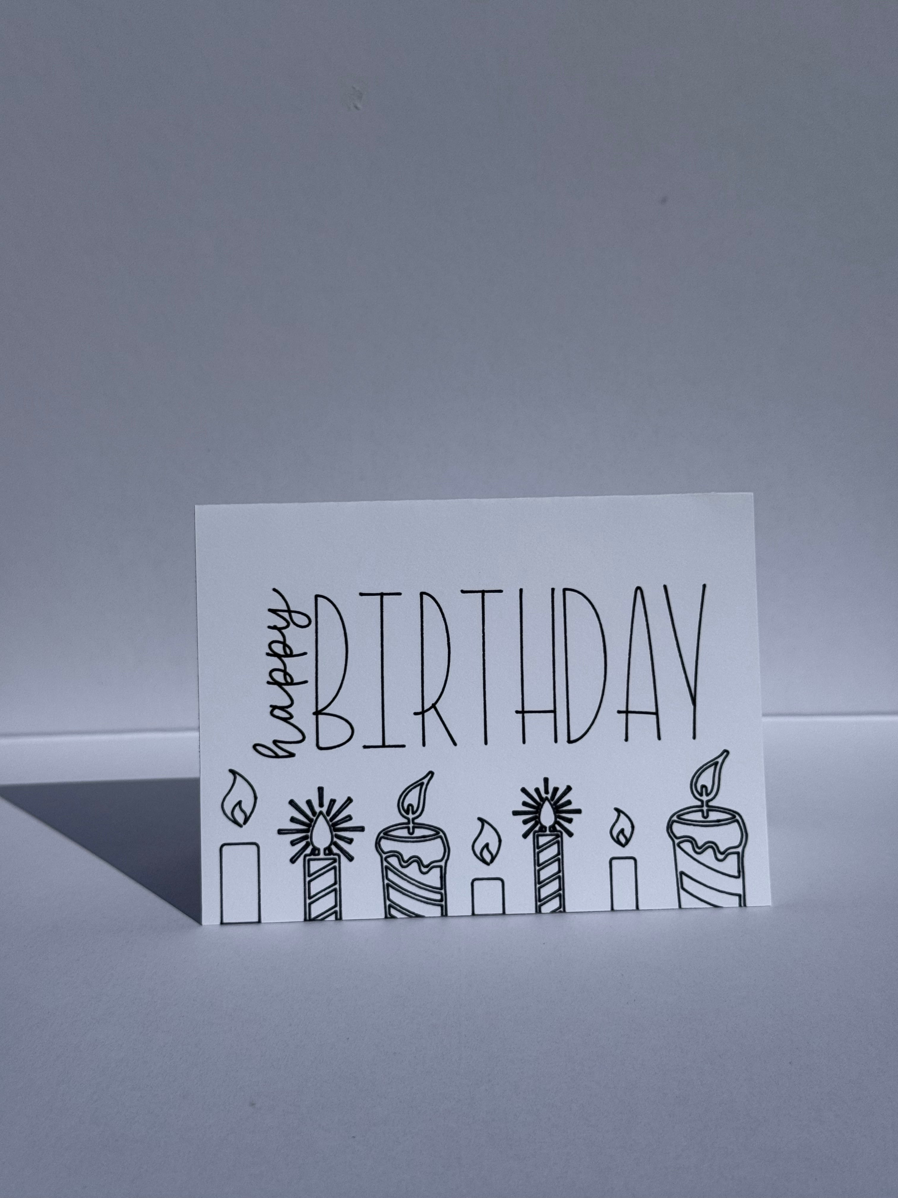 Happy Birthday (mini candles) - Cards