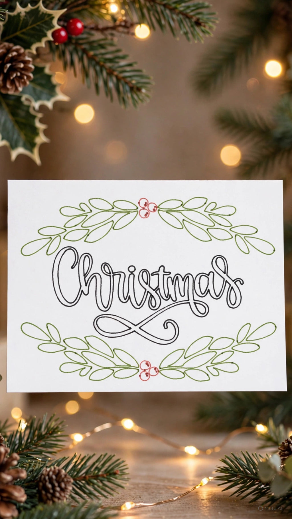 Christmas Cards (pen) - Variety Pack